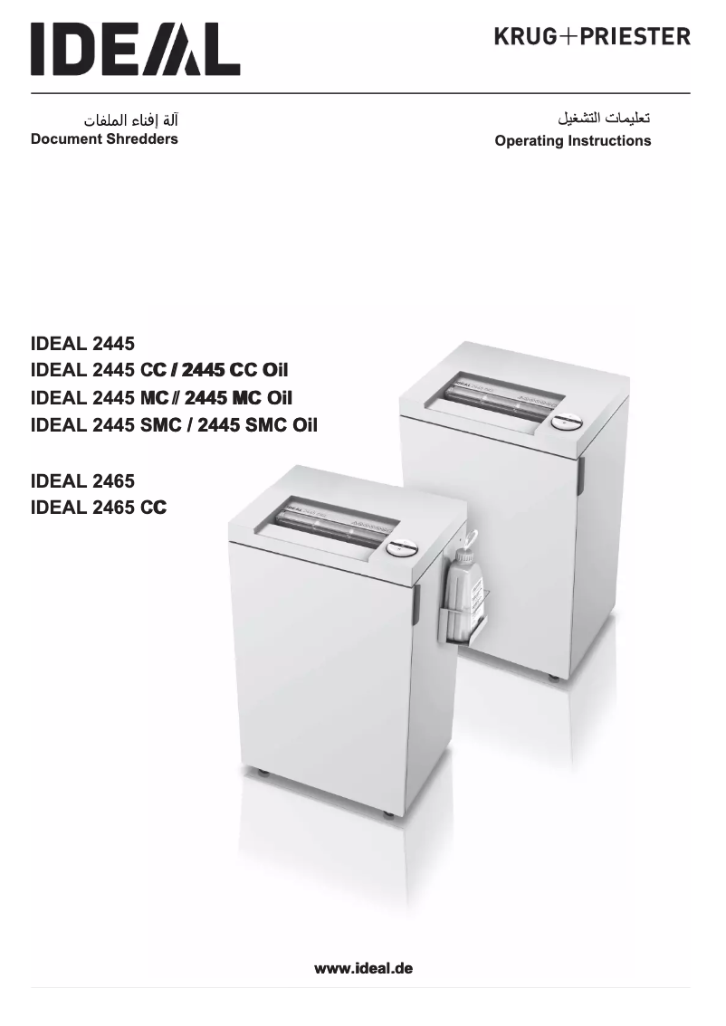 Page 1 de la notice Manuel utilisateur Ideal 2445