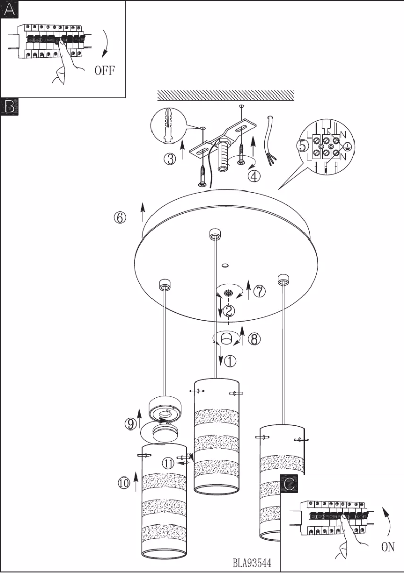 Page n°1 - Manuel utilisateur Eglo Olvero