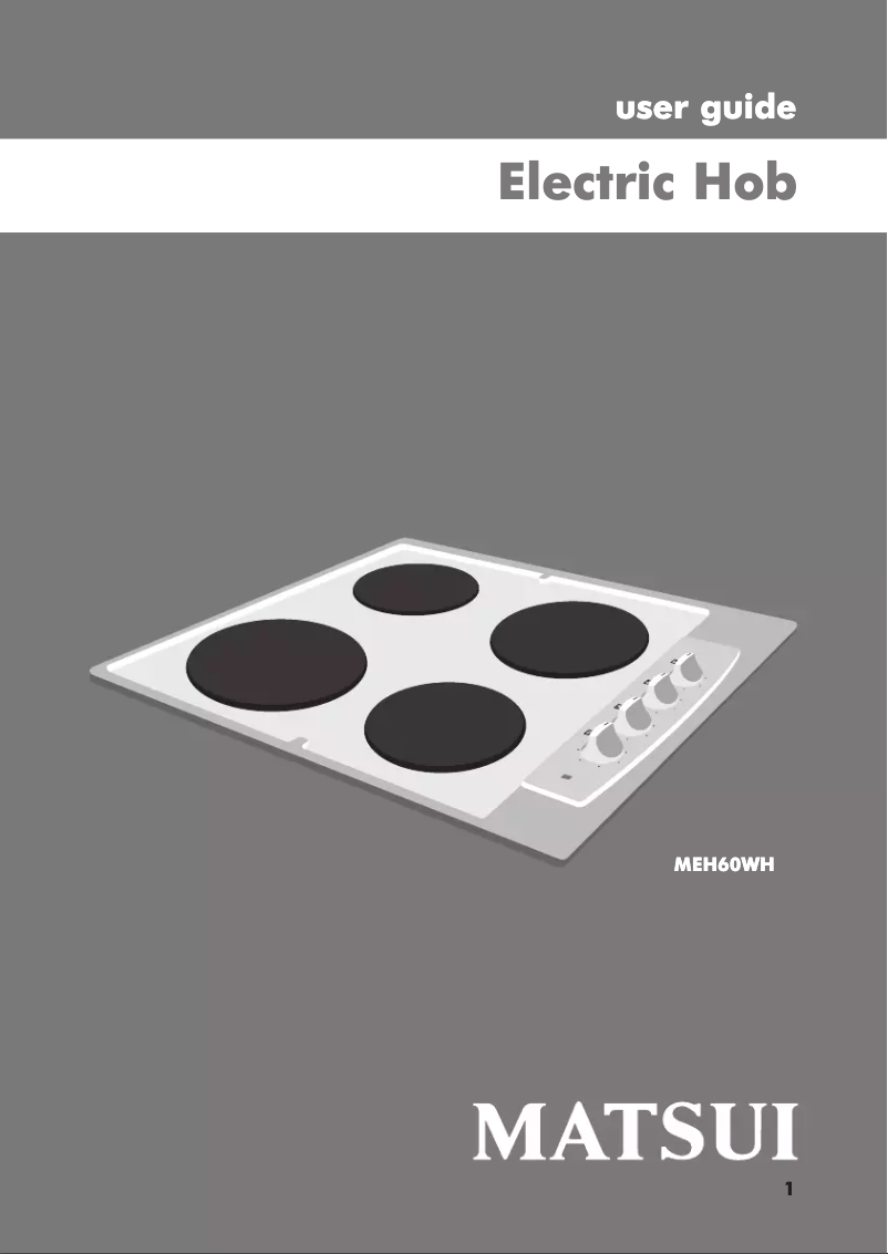 Página 1 del manual Manual de usuario Matsui MEH60WH