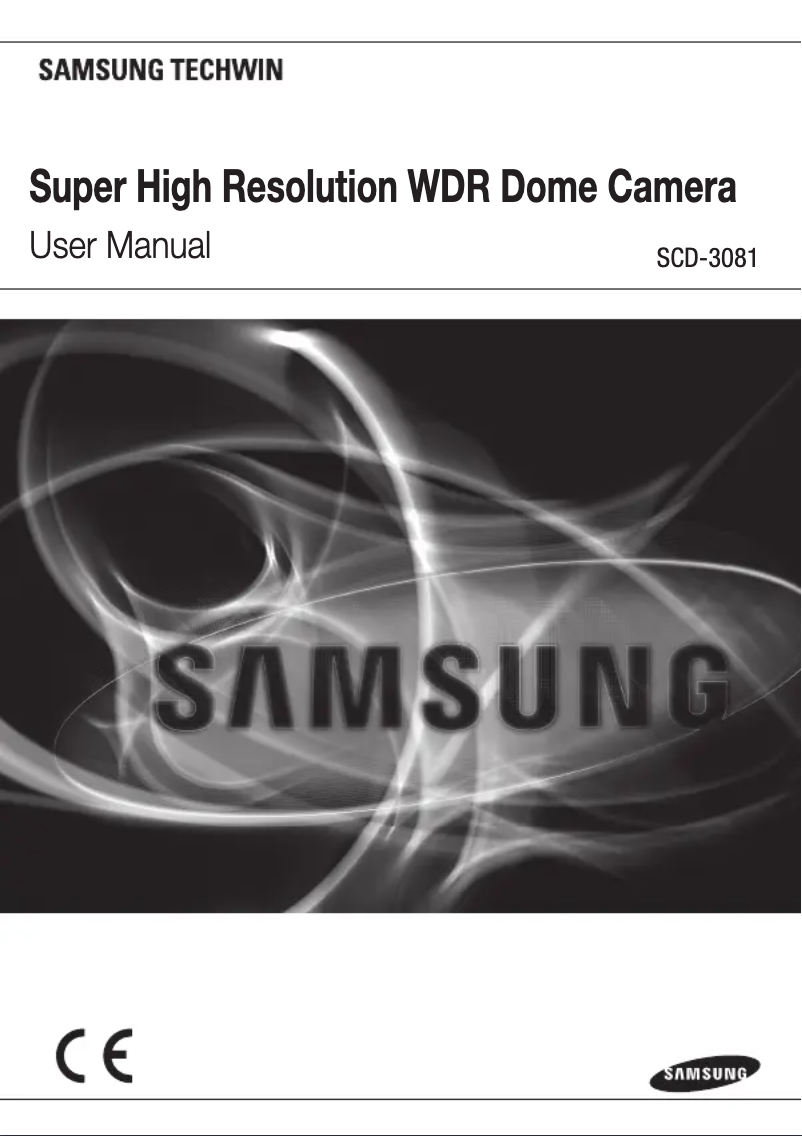 Page 1 de la notice Manuel utilisateur Samsung SCD-3081