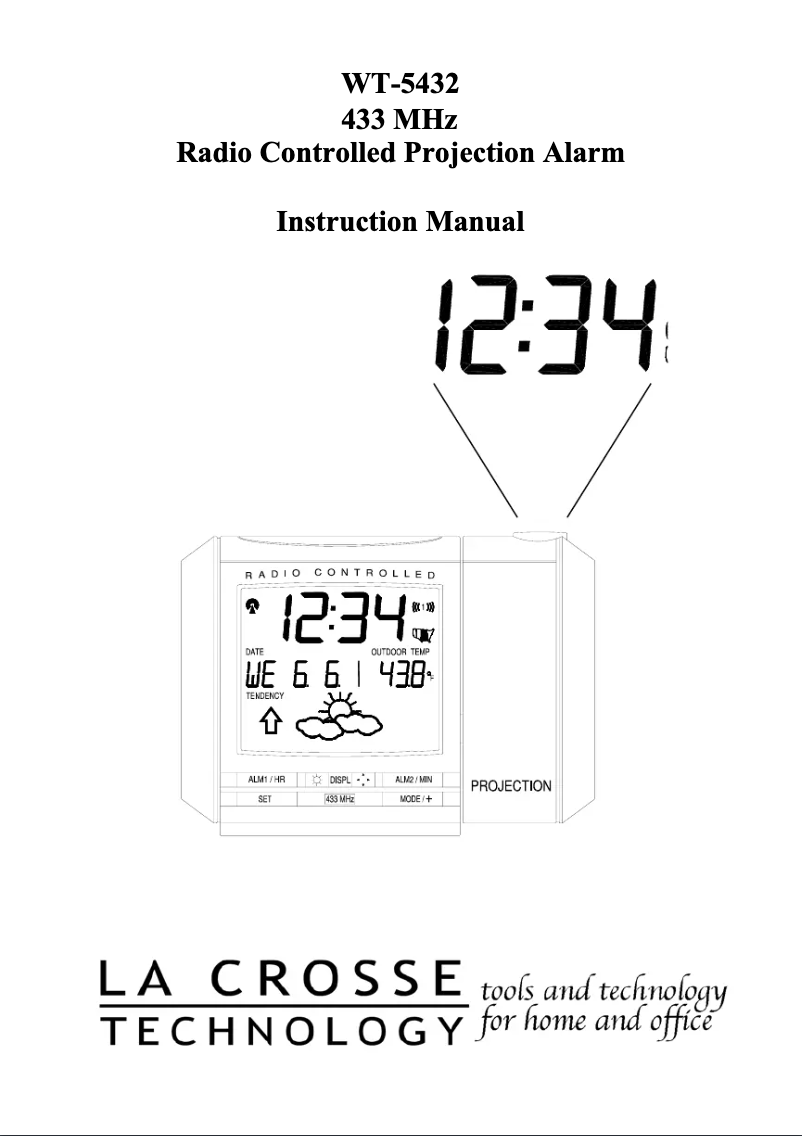 Página 1 del manual Manual de usuario La Crosse Technology WT-5432