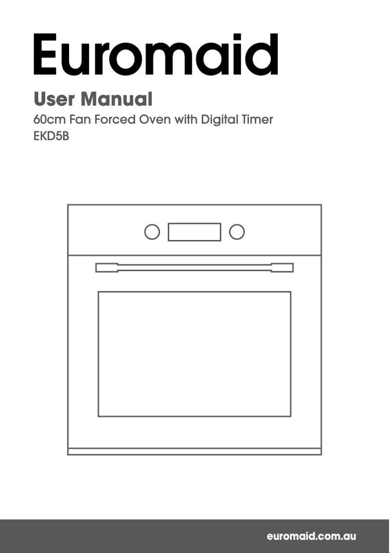Page n°1 - Manuel utilisateur Euromaid EKD5B