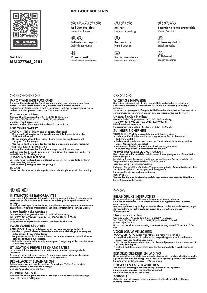 Page 1 of the manual User Manual Livarno Lux IAN 377568