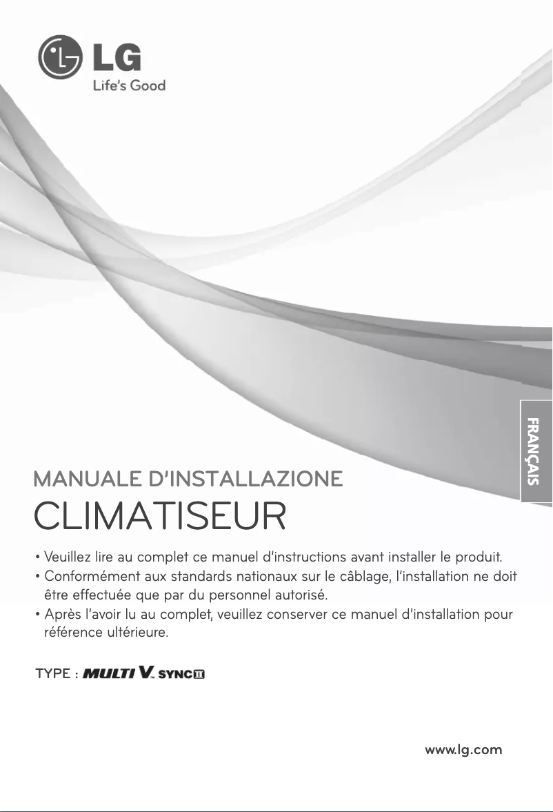 Page 1 de la notice Guide d'installation LG ARUB160LT2