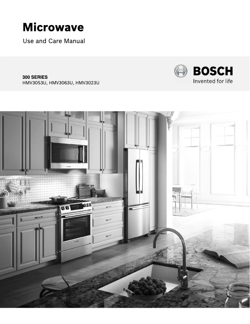 Page n°1 - Manuel utilisateur Bosch HMV3053U