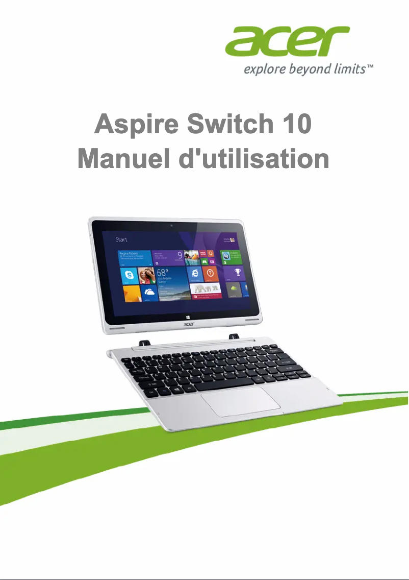 Page n°1 - Manuel utilisateur Acer Aspire Switch 10