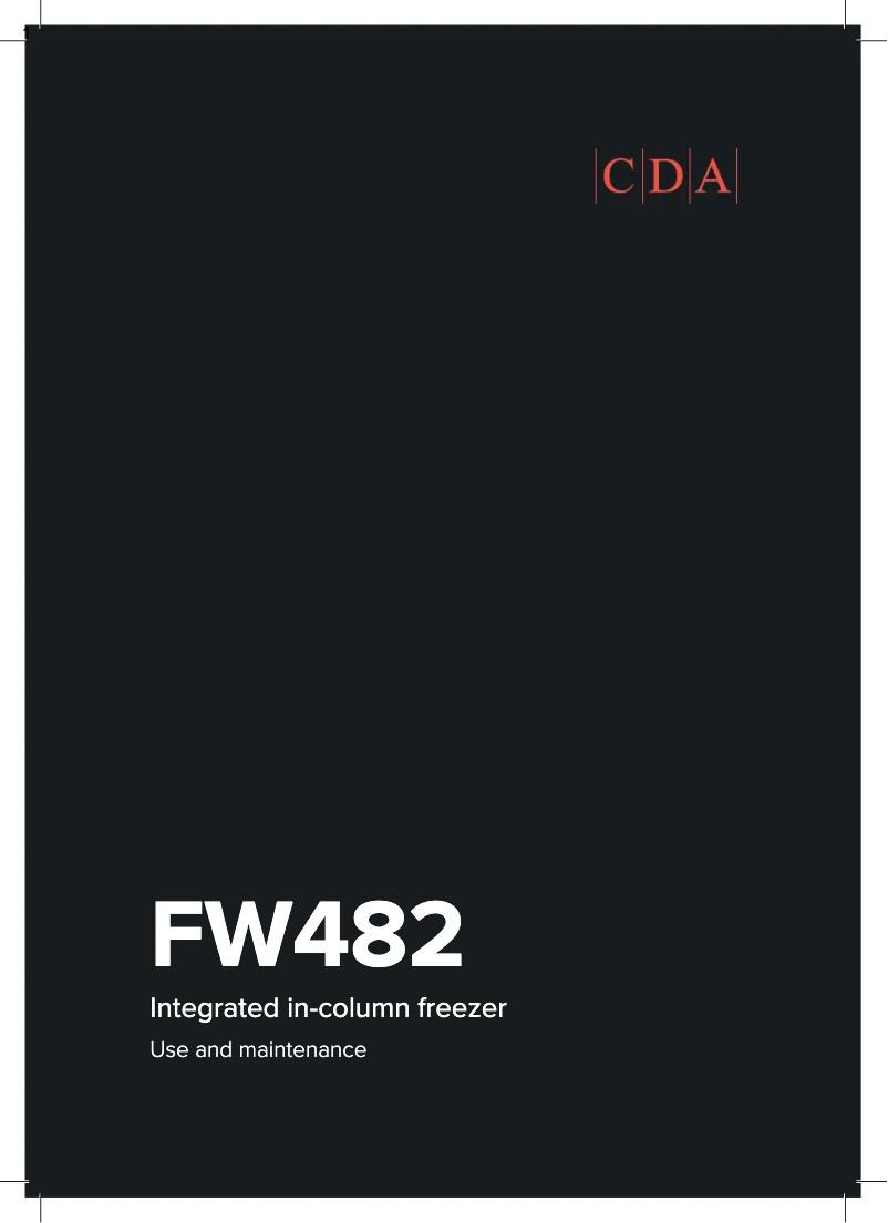 Page 1 de la notice Manuel utilisateur CDA FW482