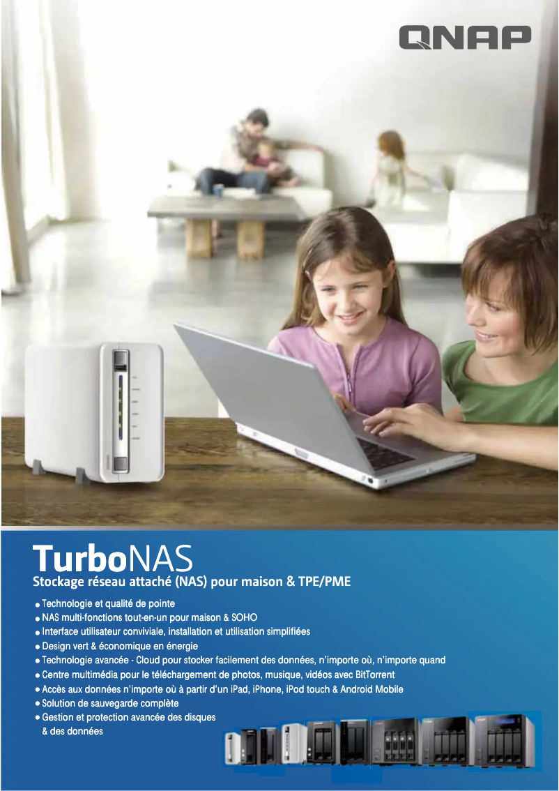 Page n°1 - Fiche technique QNAP TS-410 Turbo NAS
