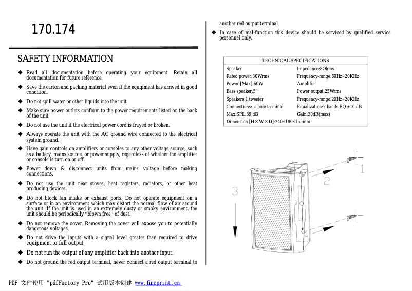 Página 1 del manual Manual de usuario Skytronics 170.175
