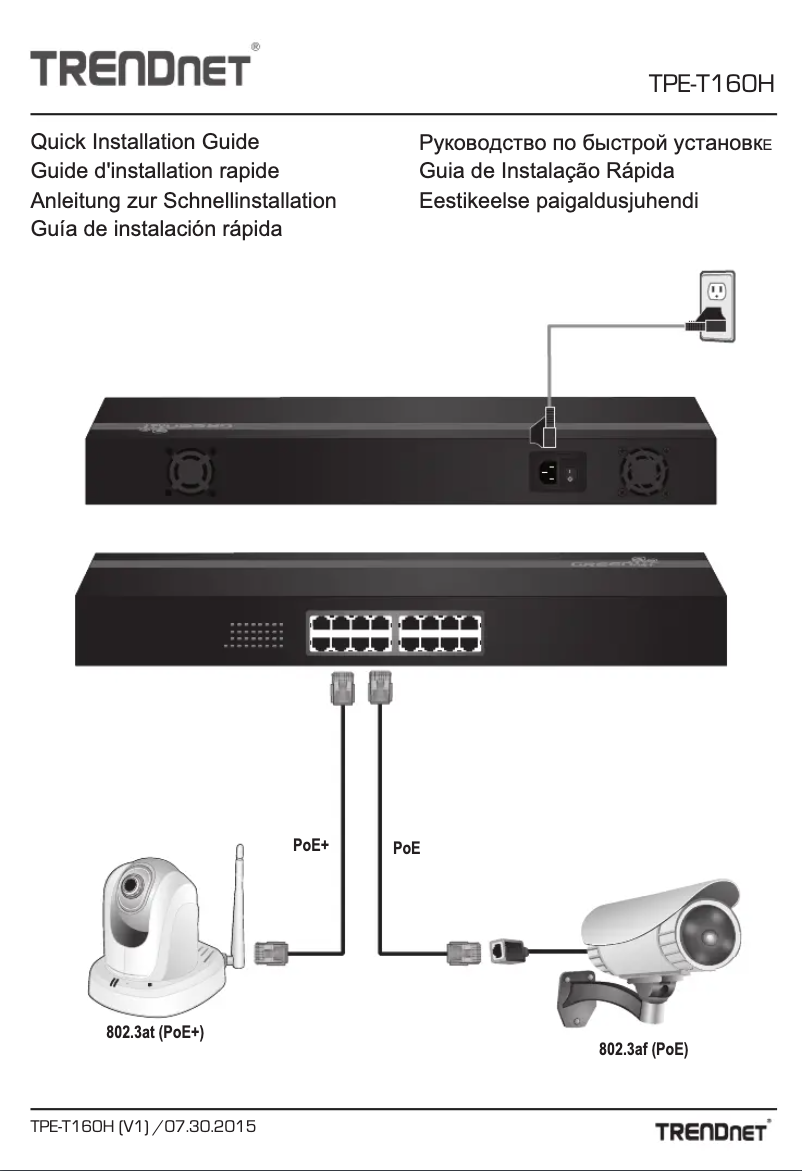 Page n°1 - Manuel utilisateur TRENDnet TPE-T160H
