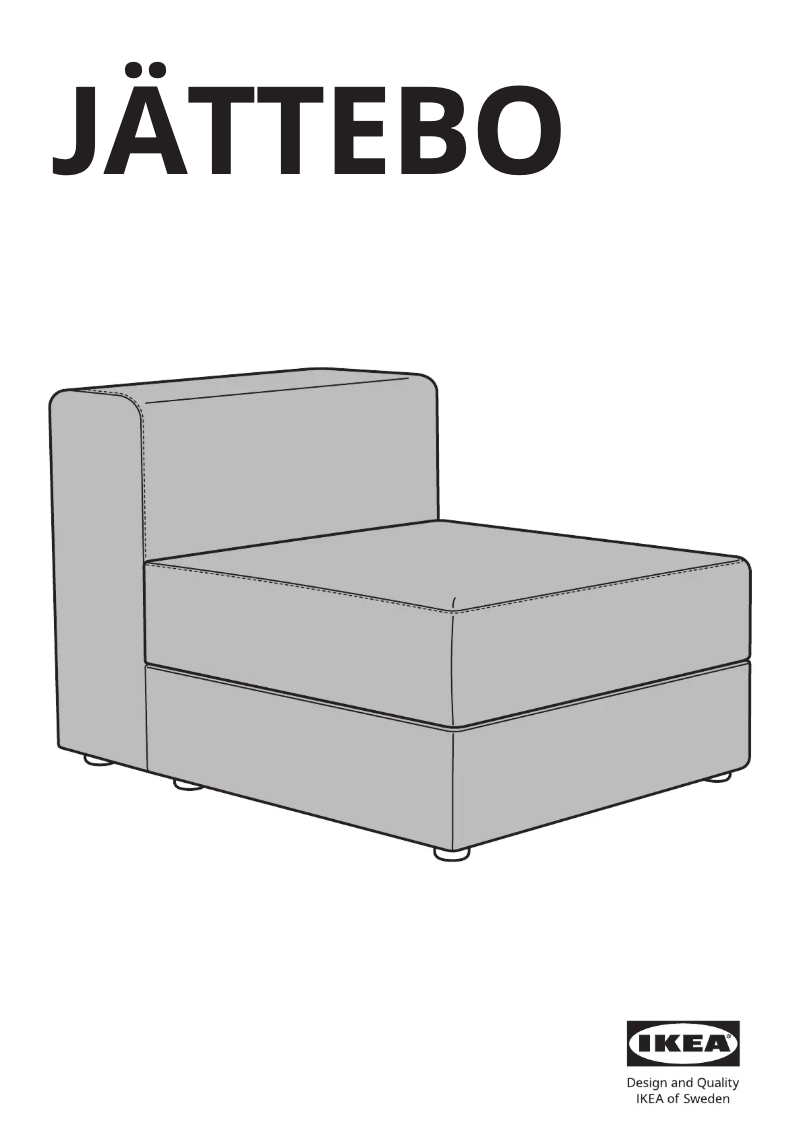 Page 1 de la notice Manuel utilisateur Ikea JÄTTEBO 905.289.07