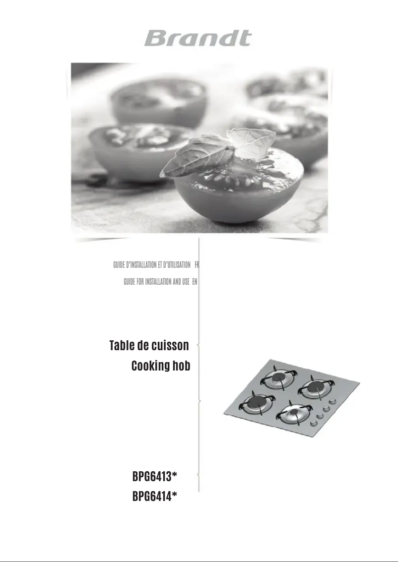 Página 1 del manual Manual de usuario Brandt BPG6413B