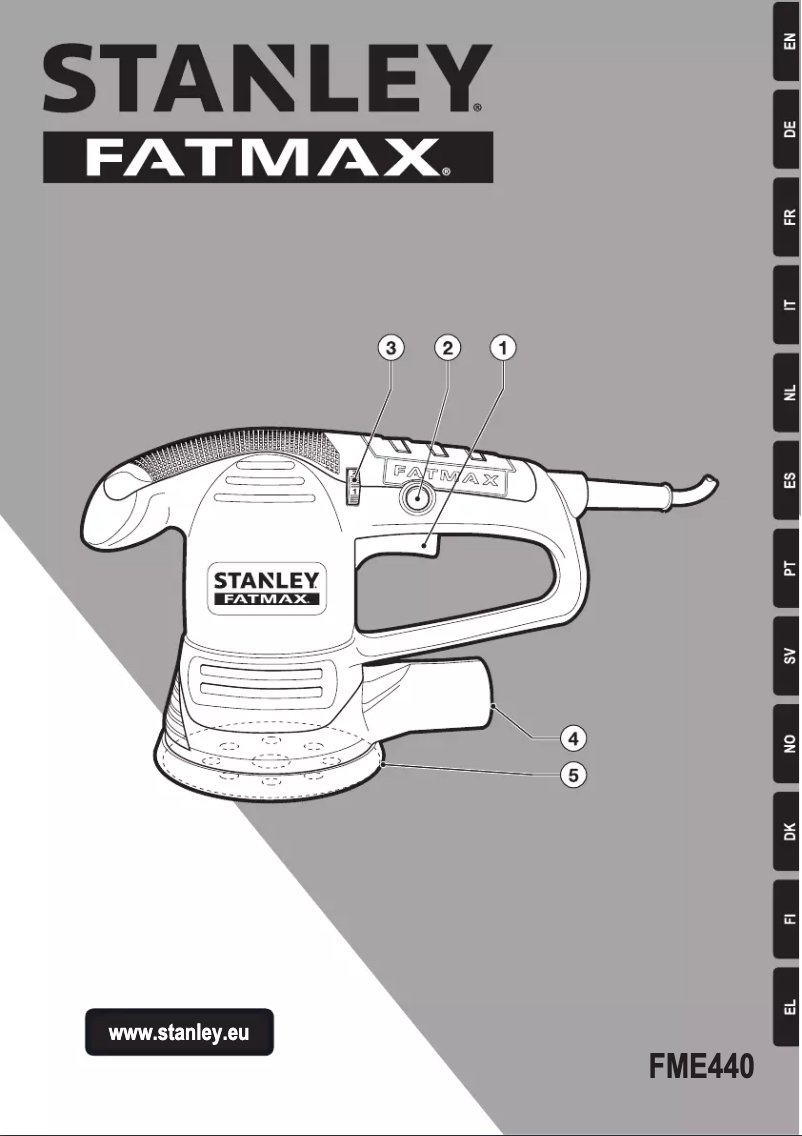 Page 1 de la notice Manuel utilisateur Stanley FME440