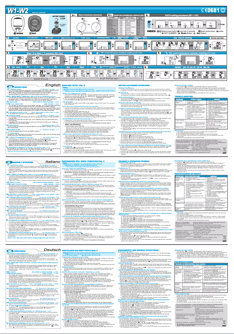 Page n°1 - Manuel utilisateur Echowell W2