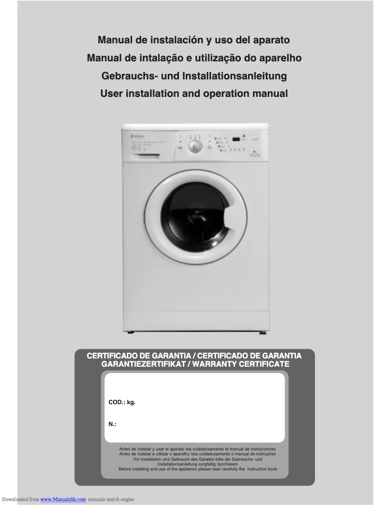 Page 1 de la notice Manuel utilisateur Edesa L-511