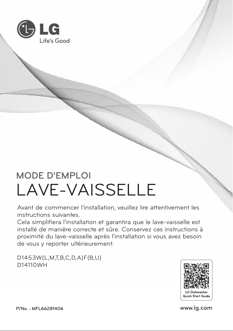 Image de la première page du manuel de l'appareil D14110WH