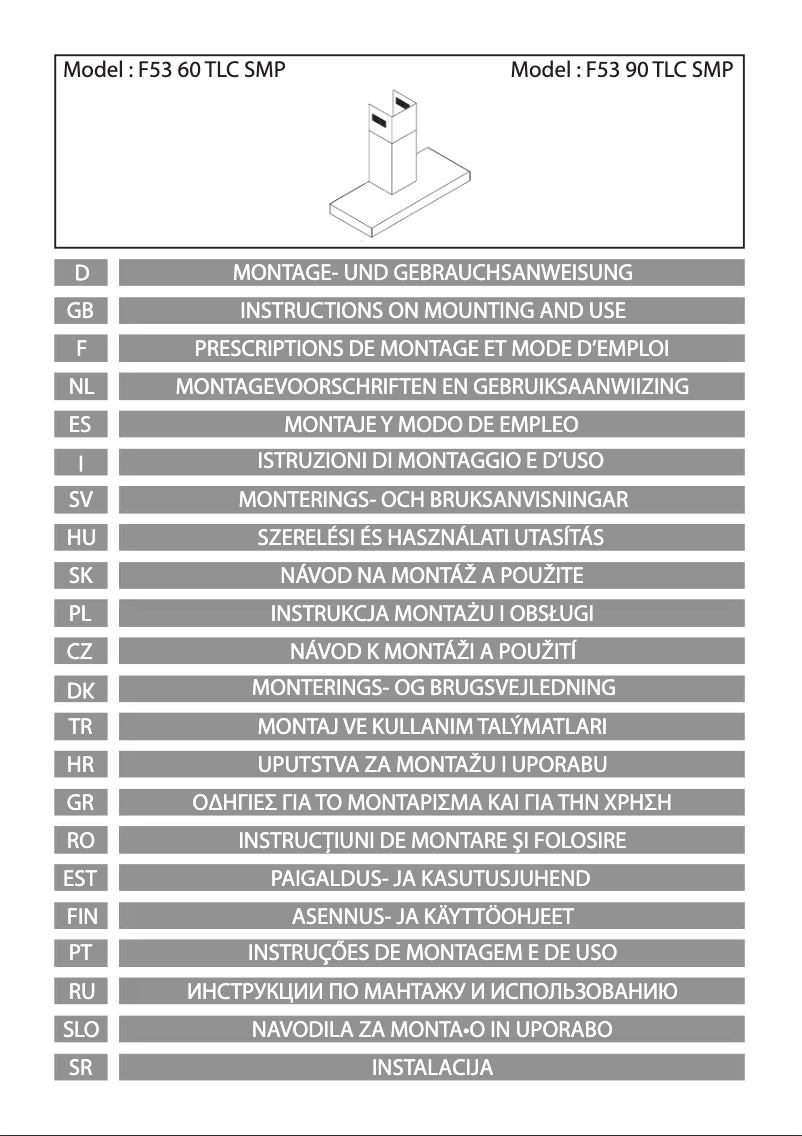 Page 1 de la notice Manuel utilisateur Airforce F53 90 TLC SMP