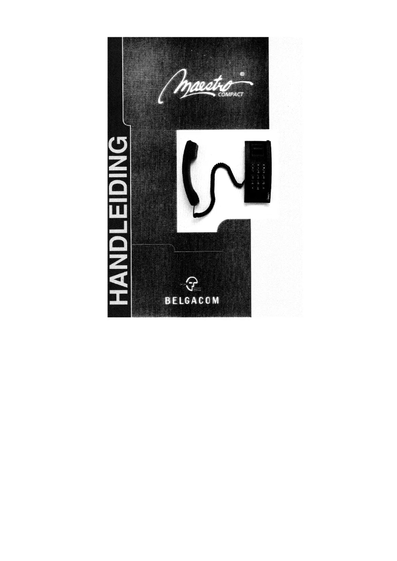 Page 1 de la notice Manuel utilisateur Belgacom Maestro Compact