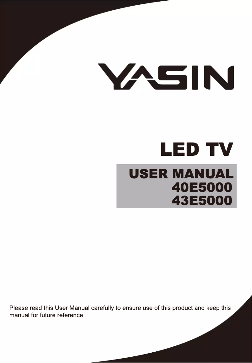 Página 1 del manual Manual de usuario Yasin 40E5000
