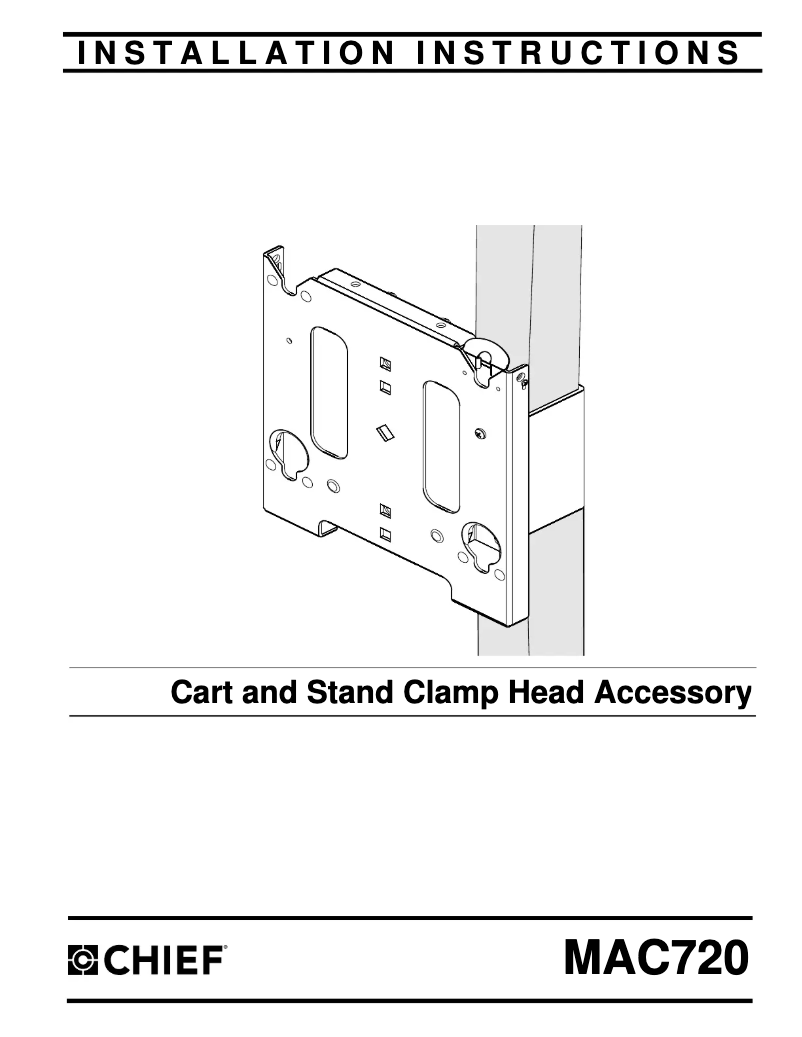 Imagen de la primera página del manual del dispositivo MAC720