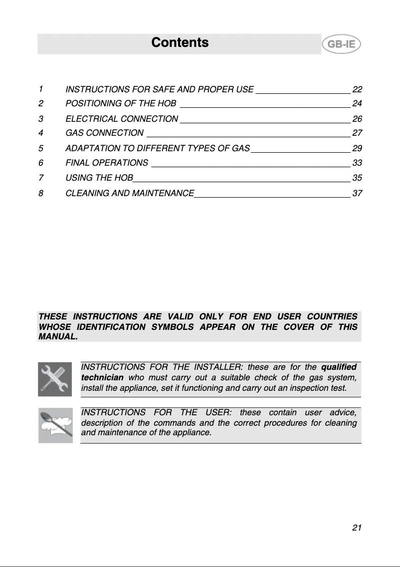 Página 1 del manual Manual de usuario Smeg SRV576X-5