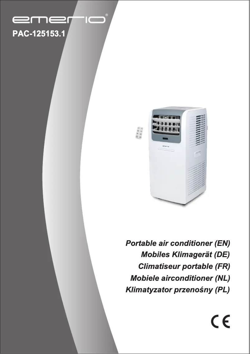 Image de la première page du manuel de l'appareil PAC-125153.1