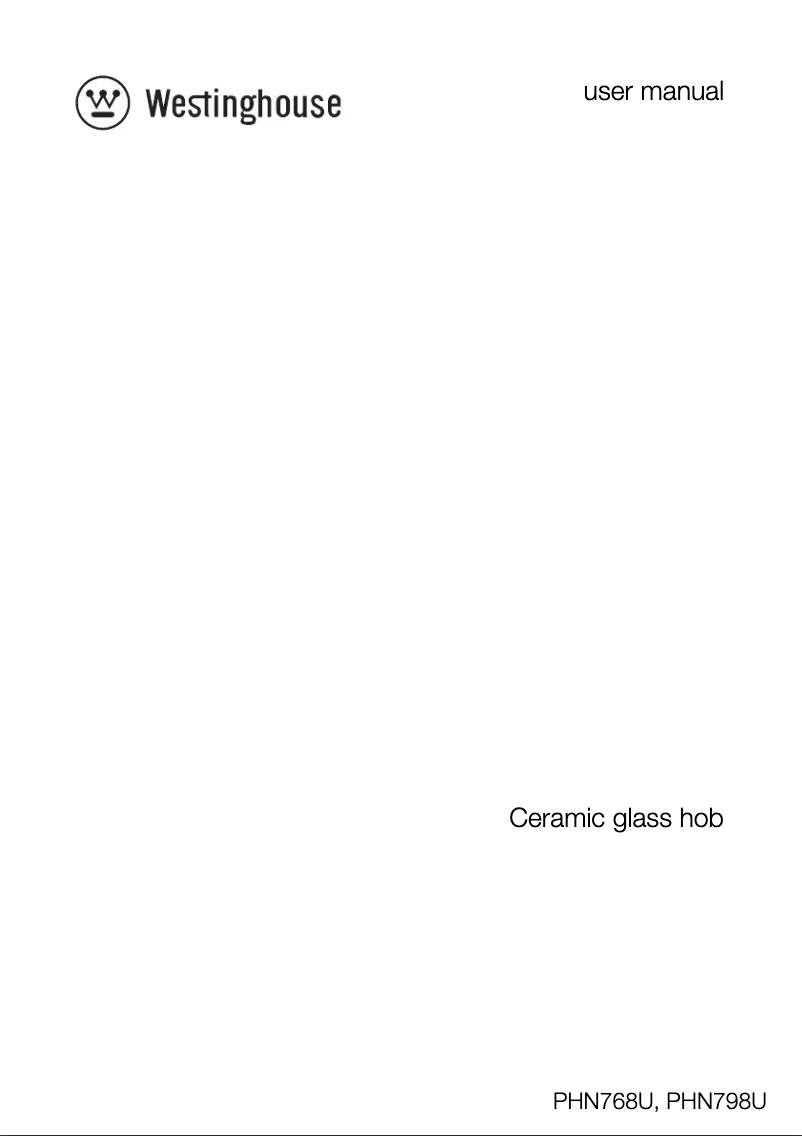 Page n°1 - Mode d'emploi Westinghouse PHN768U