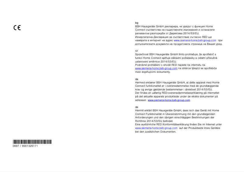 Page 1 de la notice Manuel utilisateur Siemens WM14VM40