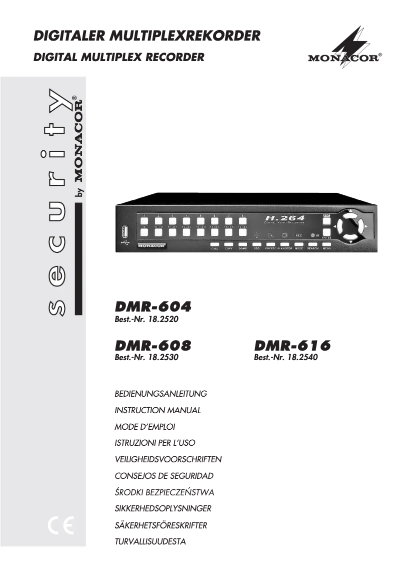 Page 1 de la notice Manuel utilisateur Monacor DMR-616
