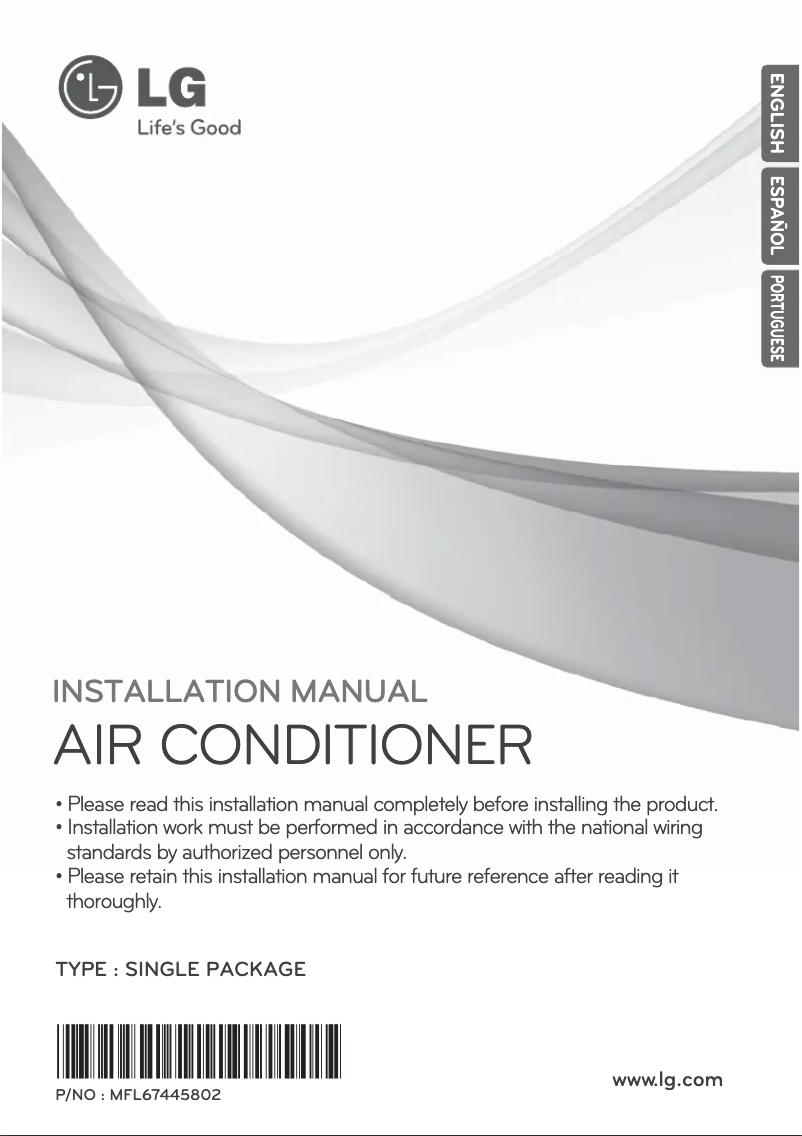 Page 1 de la notice Manuel utilisateur LG AK-Q150BC00