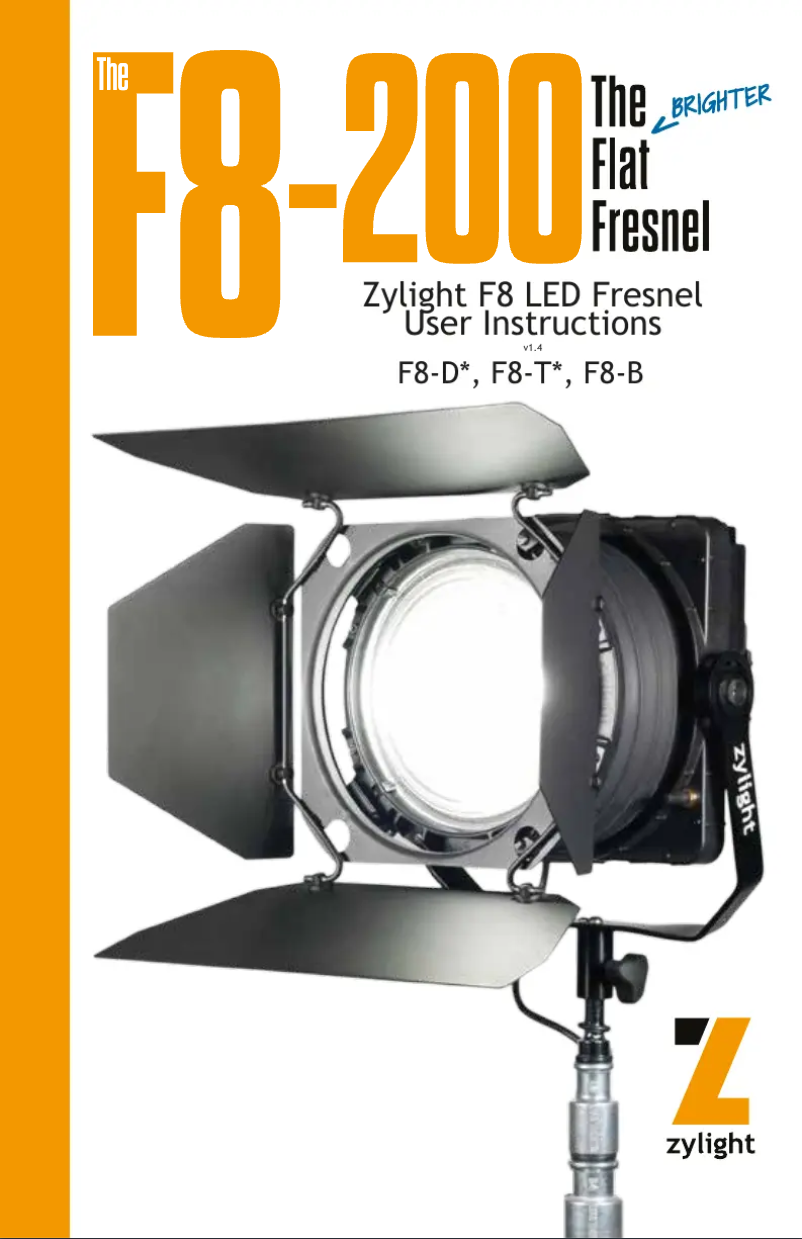 Imagen de la primera página del manual del dispositivo F8-200