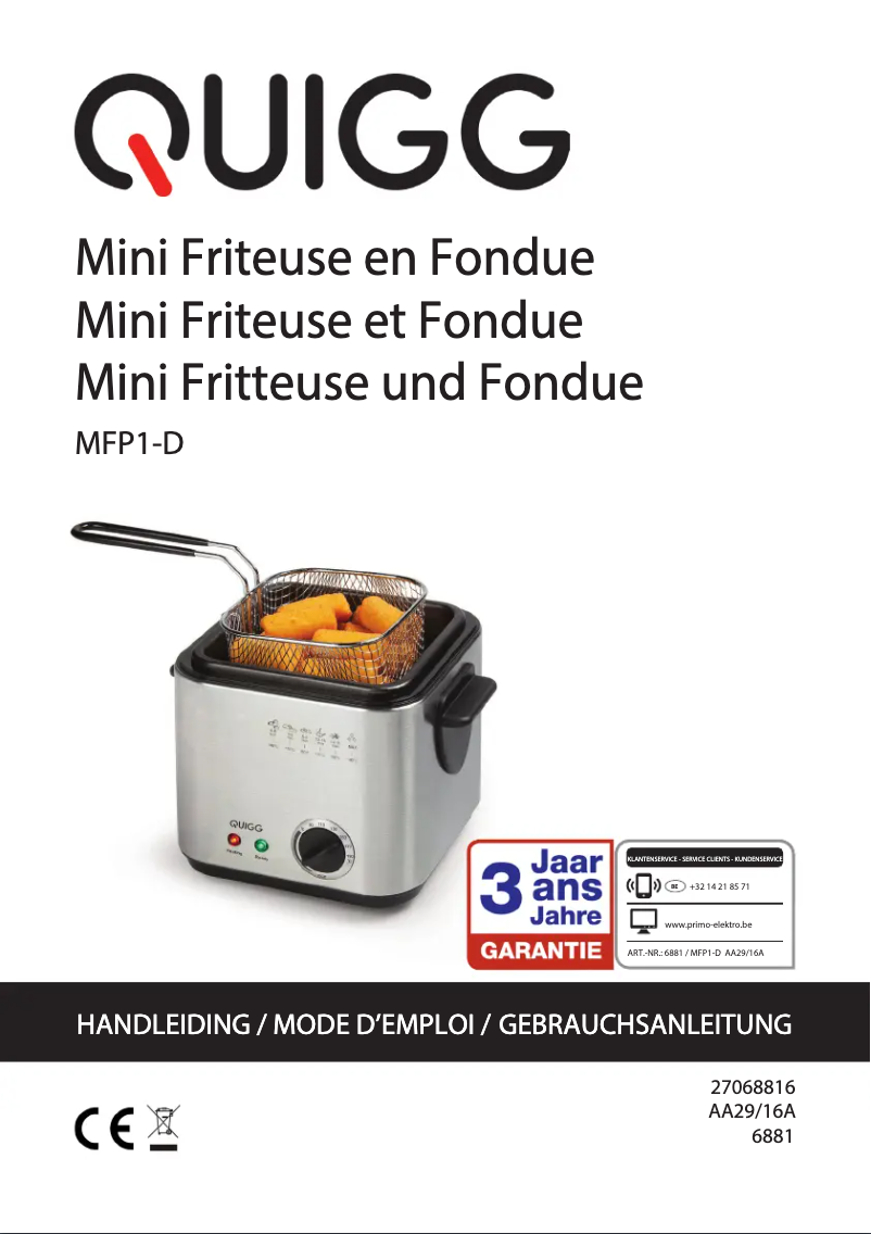 Page n°1 - Manuel utilisateur Primo MFP1