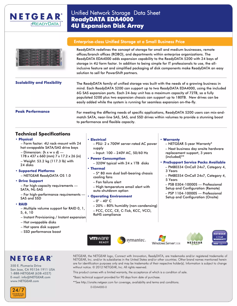 Image de la première page du manuel de l'appareil ReadyData EDA4000