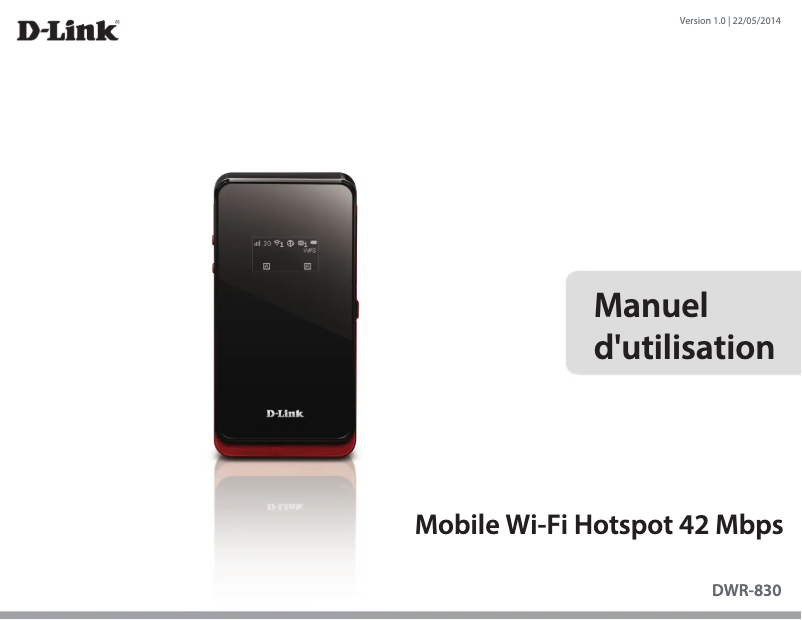 Page 1 de la notice Manuel utilisateur D-Link DWR-830