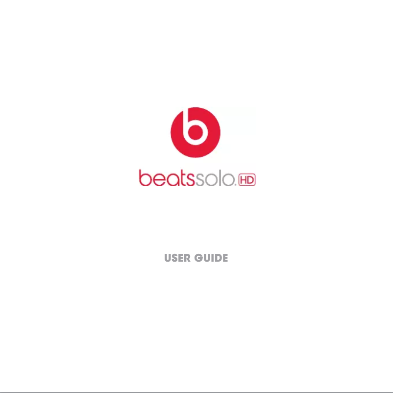 Page n°1 - Manuel utilisateur Beats Solo 3