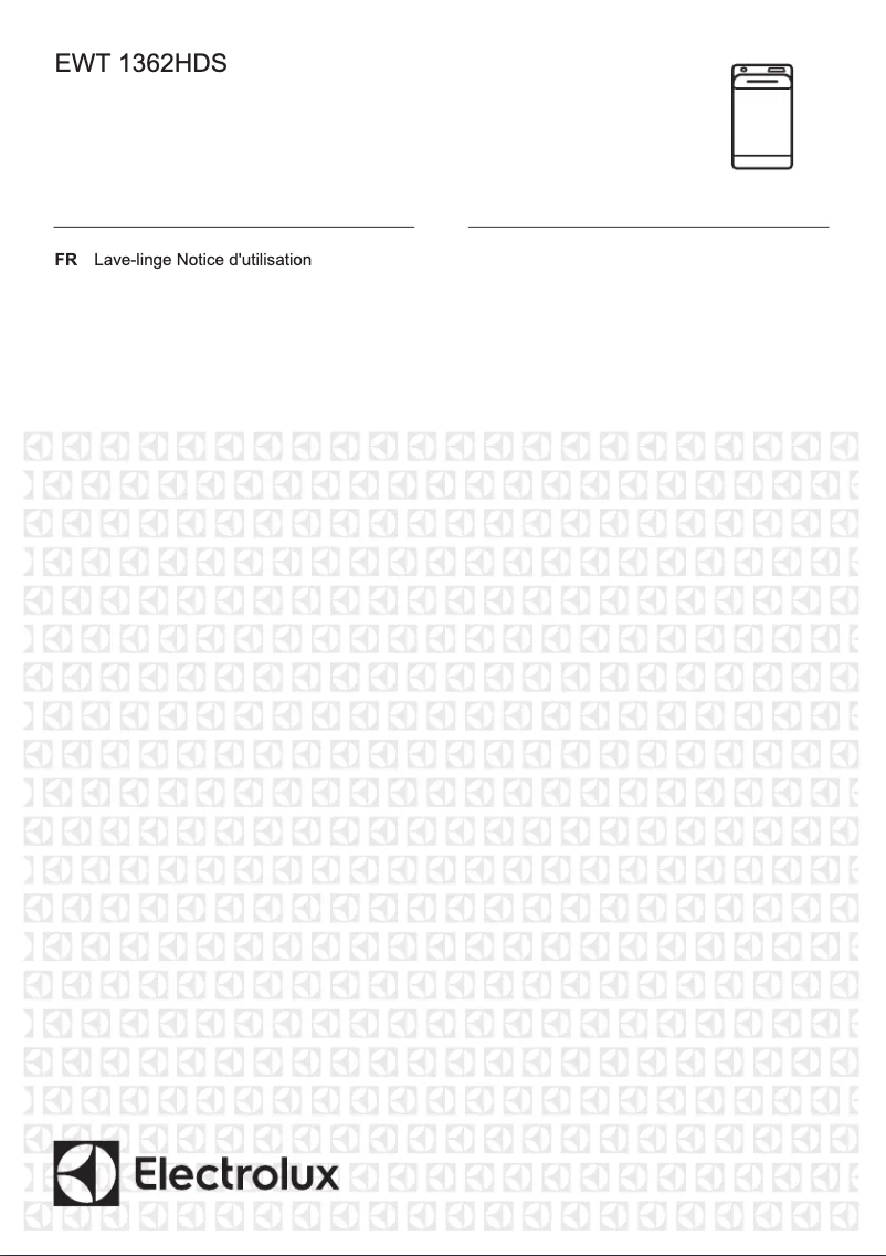 Page 1 de la notice Manuel utilisateur Electrolux EWT1362HDS
