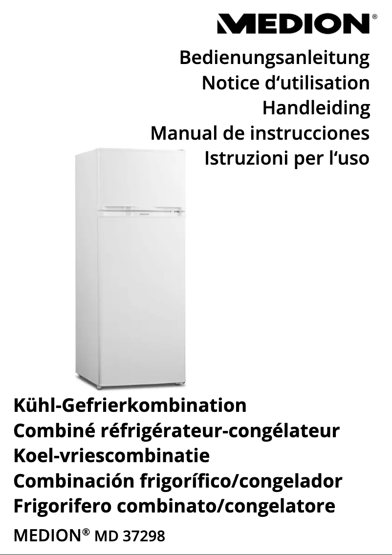 Page n°1 - Manuel utilisateur Medion MD 37298