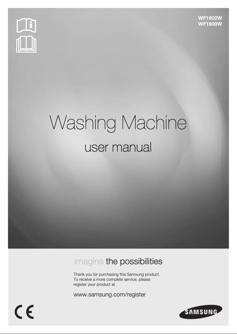 Page n°1 - Manuel utilisateur Samsung WF1602WUW/XEO