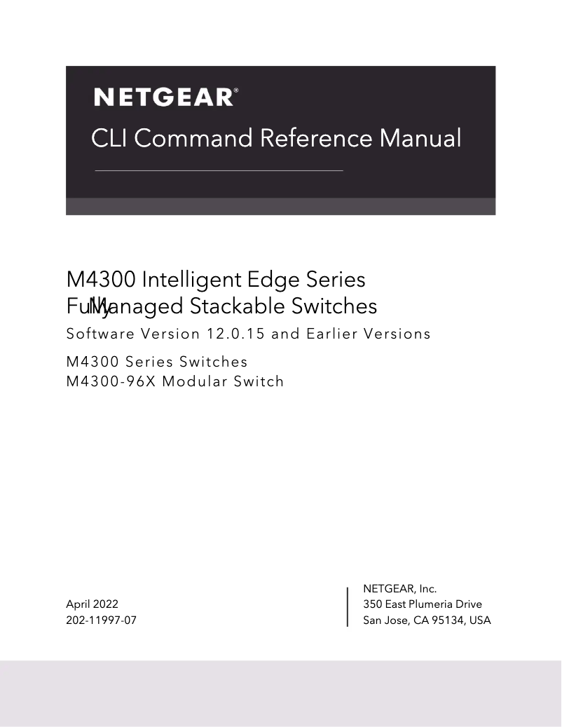Página 1 del manual Manual de usuario Netgear M4300-16X