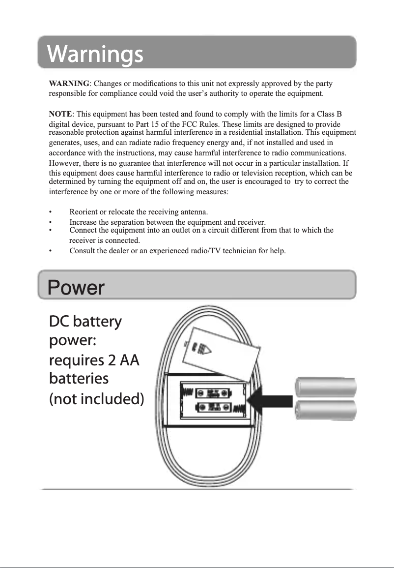 Page 1 de la notice Manuel utilisateur GPX SA302TL
