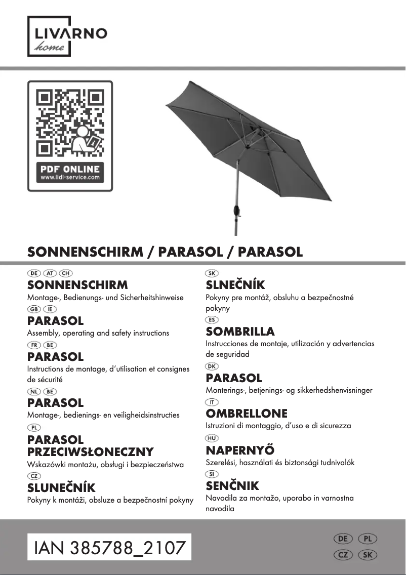 Image de la première page du manuel de l'appareil HG07005