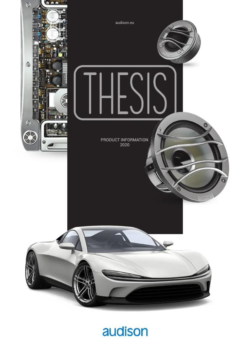 Page 1 de la notice Fiche technique Audison Thesis TH 1.5 II Violino