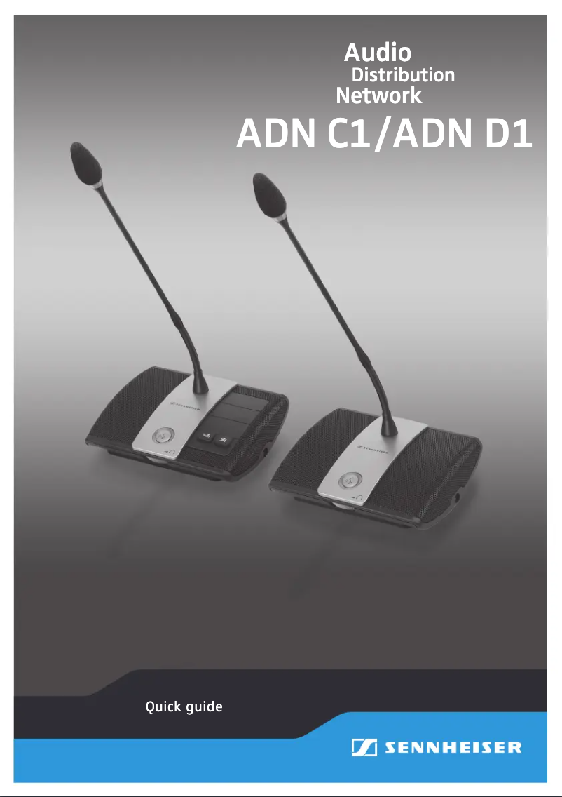 Page 1 de la notice Manuel utilisateur Sennheiser ADN C1