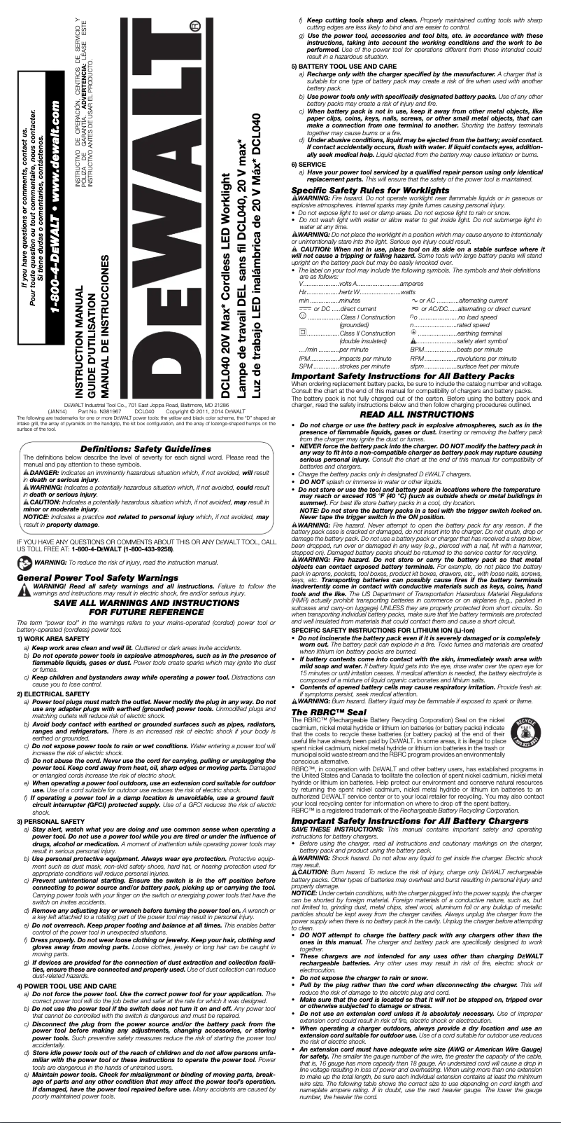Image de la première page du manuel de l'appareil DW906