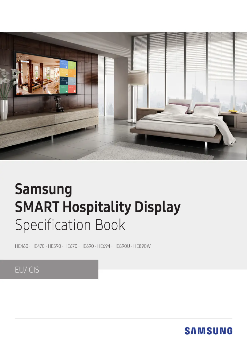 Page n°1 - Manuel utilisateur Samsung 40HE470