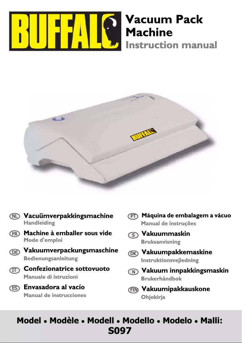 Page 1 de la notice Manuel utilisateur Buffalo S097