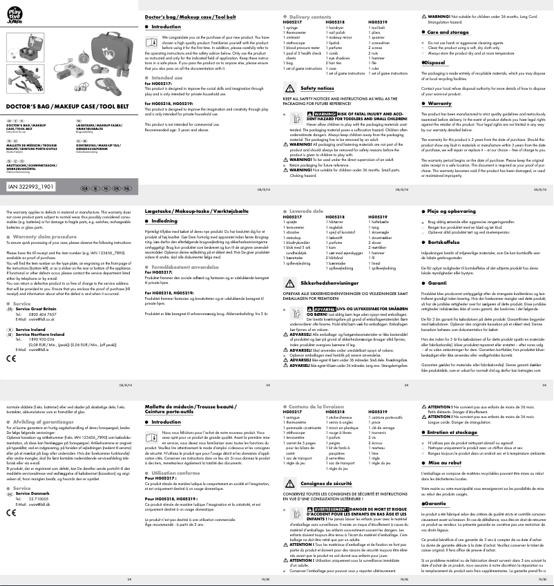 Image de la première page du manuel de l'appareil IAN 322993