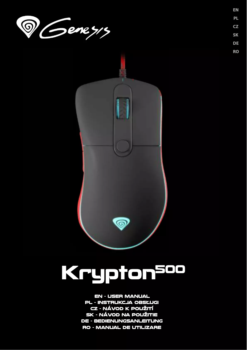 Page 1 de la notice Manuel utilisateur Natec Krypton 500