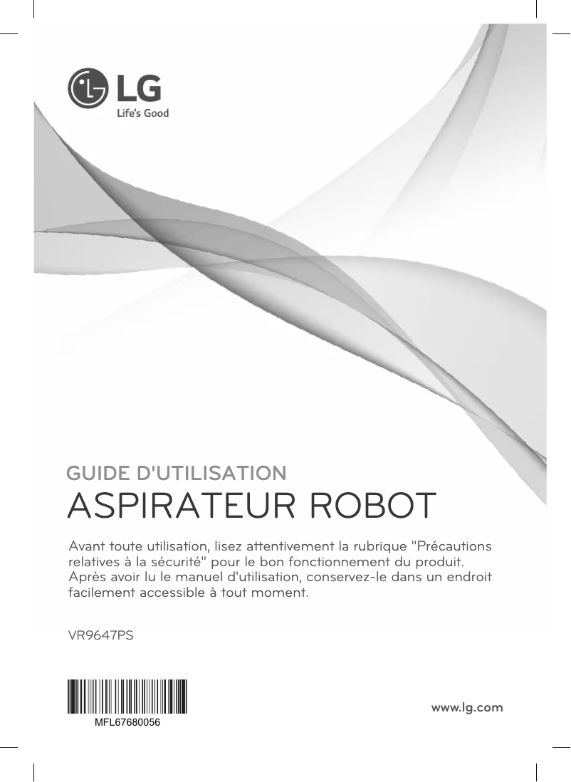 Page n°1 - Manuel utilisateur LG VR9647PS