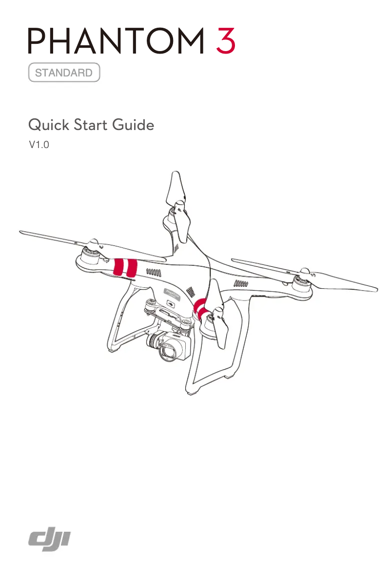 Image de la première page du manuel de l'appareil Phantom 3 Standard